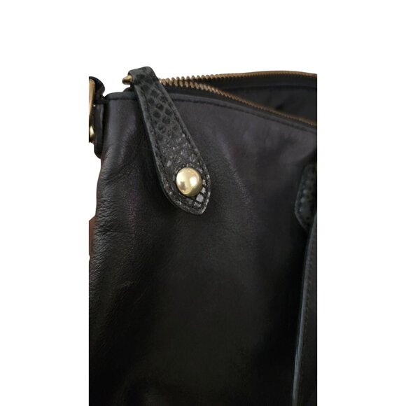 Coach Ashley Python Trim Purse Shoulder Bag Tote - Picture 11 of 14